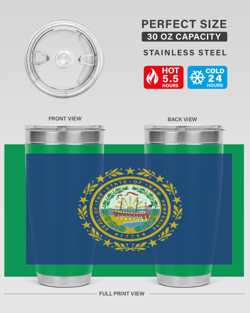 New Hampshire 23#- Us Flags- Tumbler