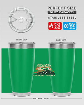 Owl Love You A TurtleRabbit 12#- owl- Tumblers