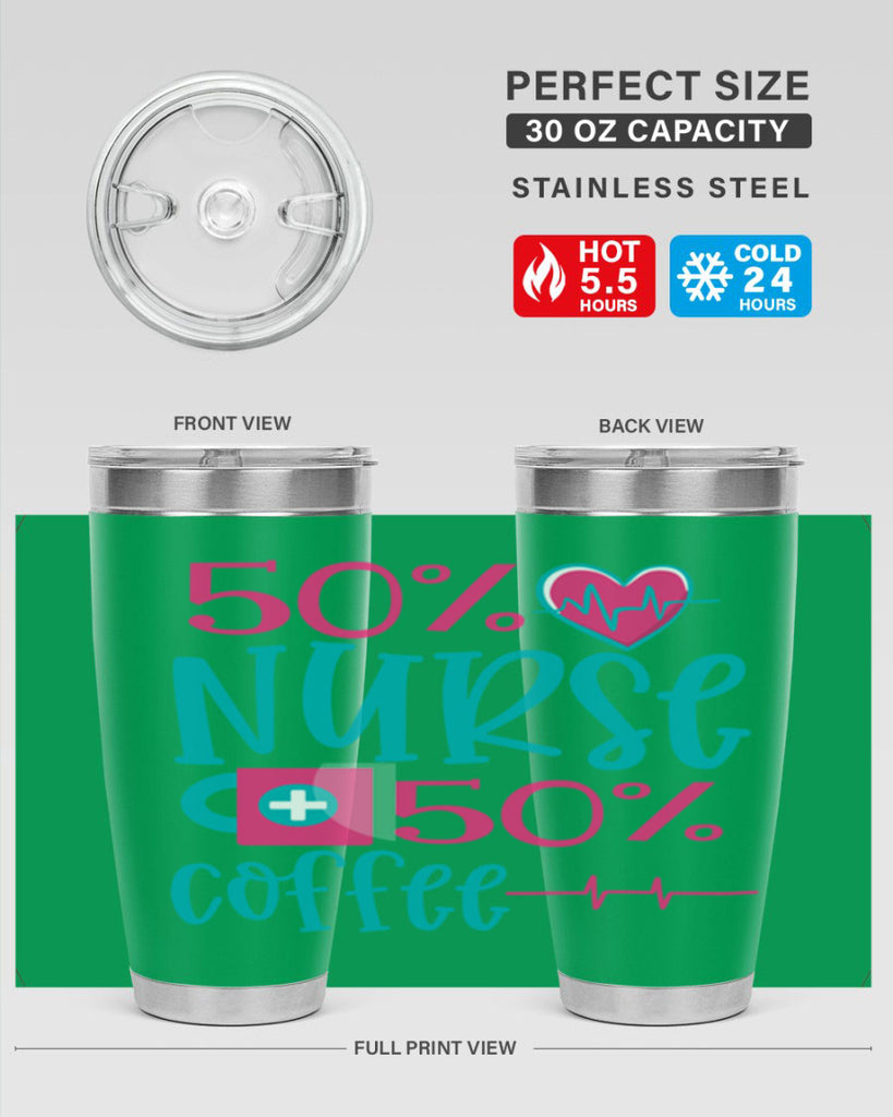 Percent Nurse Percent Coffee Style 395#- nurse- tumbler