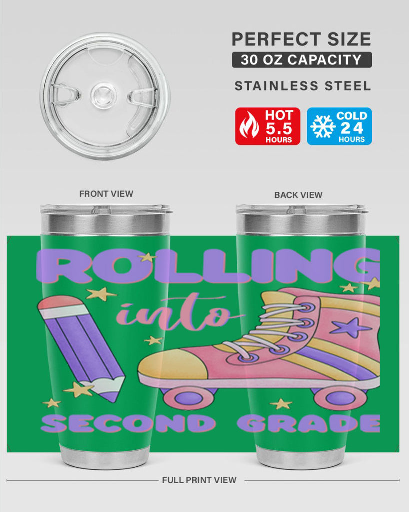 Rolling into 2nd Grade 24#- second grade- Tumbler