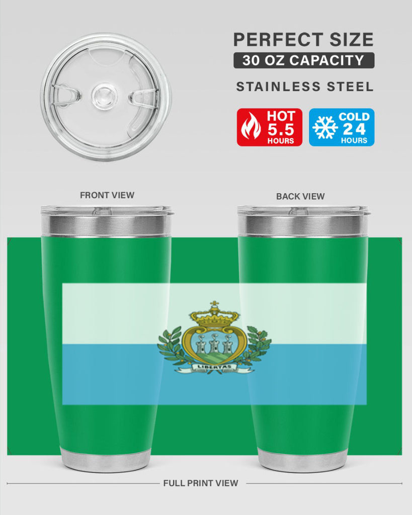 San Marino 48#- world flags- Tumbler