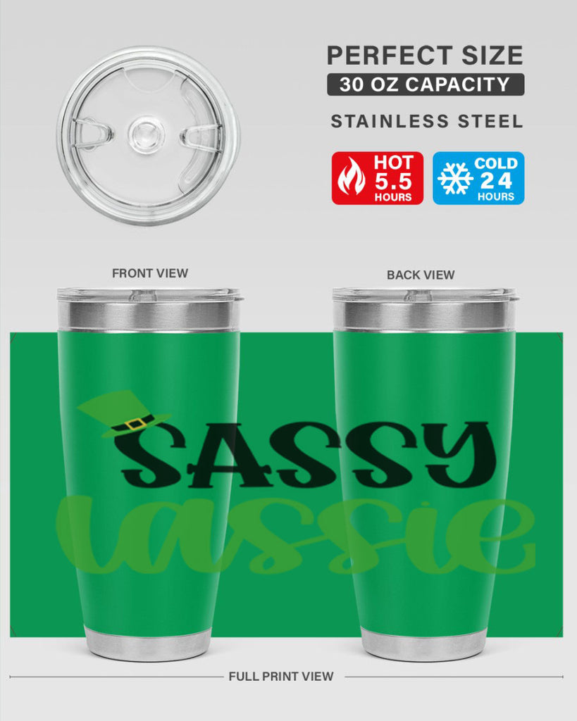 Sassy Iassie Style 34#- St Patricks Day- Tumbler