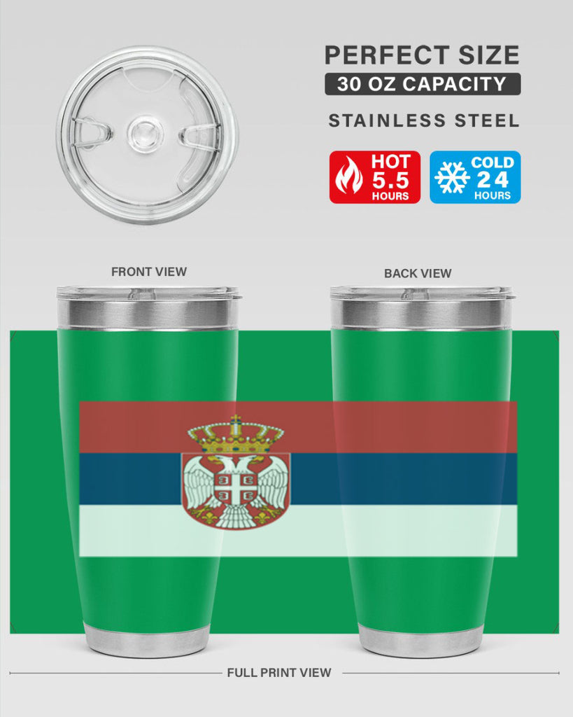 Serbia 44#- world flags- Tumbler