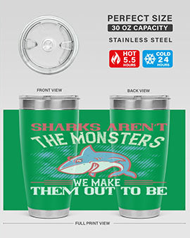 Sharks aren’t the monsters we make them out to be Style 24#- shark  fish- Tumbler