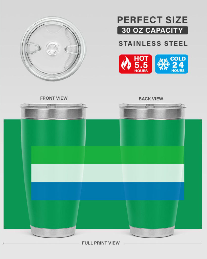 Sierra Leone 42#- world flags- Tumbler