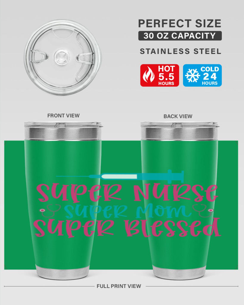 Super Nurse Super Mom Style 347#- nurse- tumbler