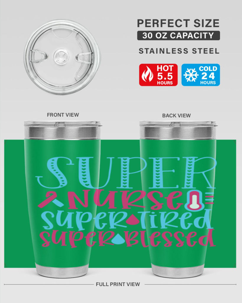 Super Nurse Super Tired Style Style 23#- nurse- tumbler