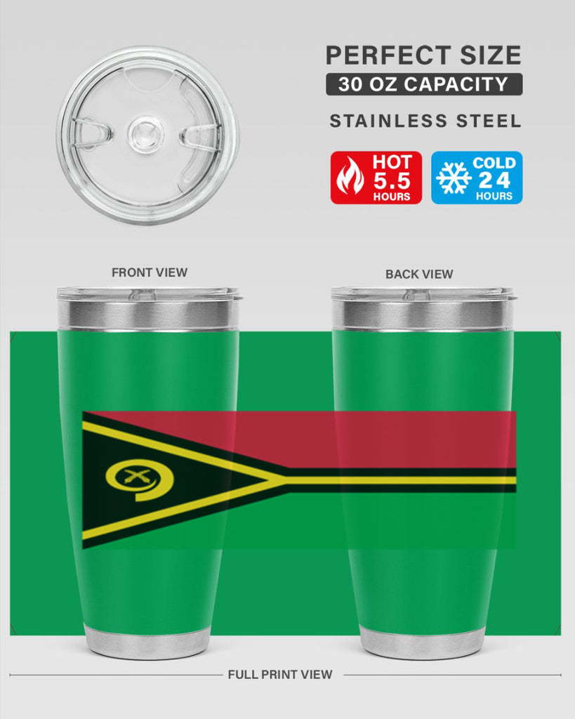Vanuatu 7#- world flags- Tumbler