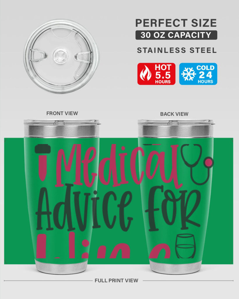 Will Trade Medical Advice for Wine Style 344#- nurse- tumbler