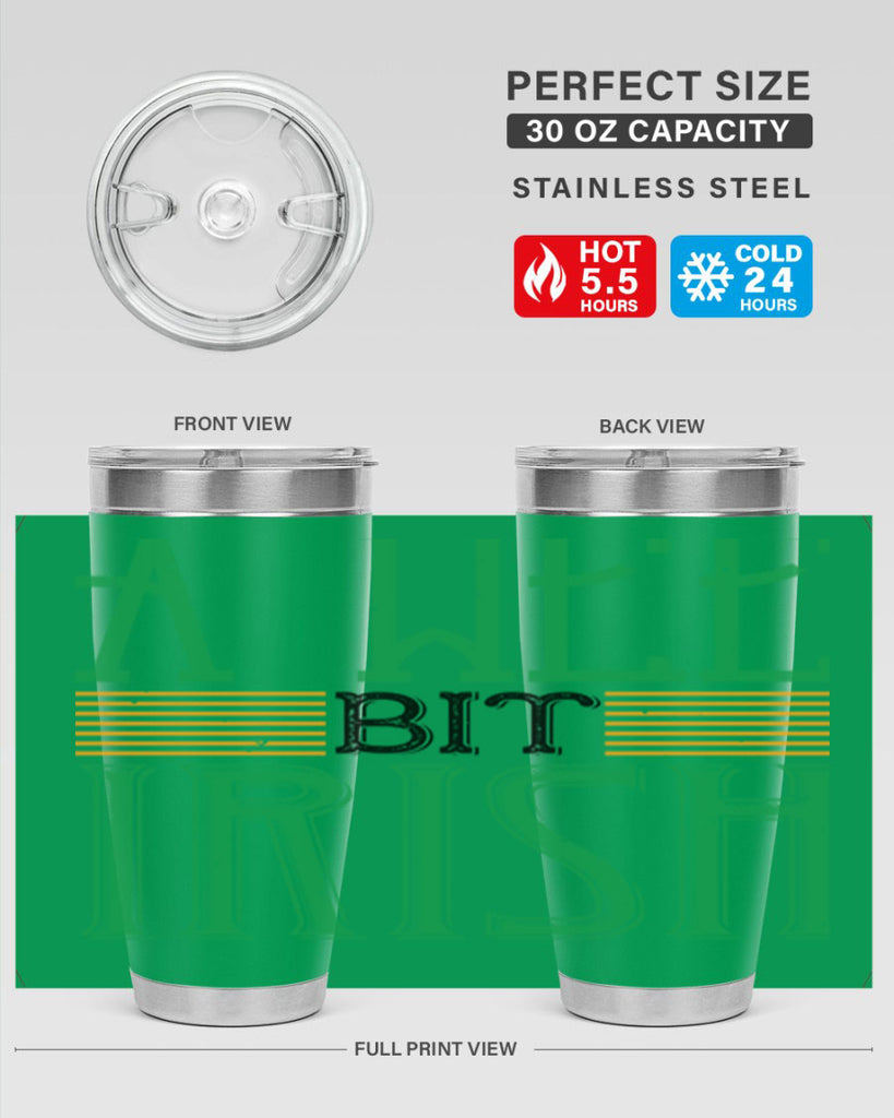 a wee bit irish Style 144#- St Patricks Day- Tumbler