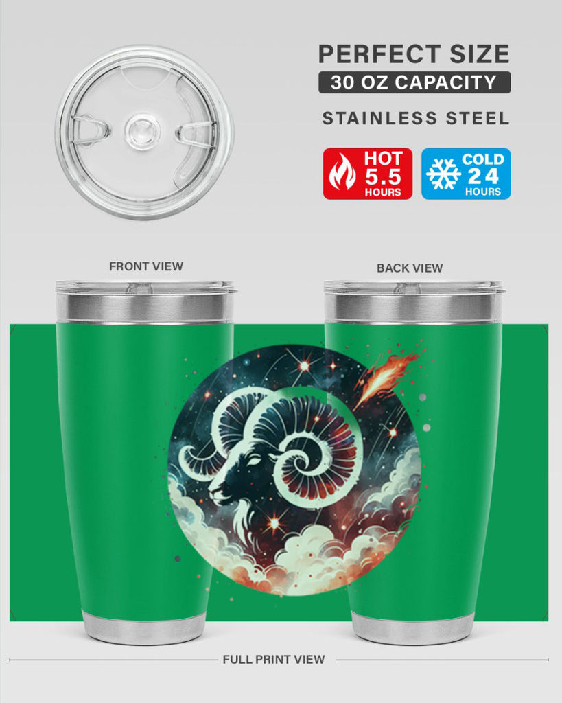 aries 140#- zodiac- Tumbler