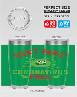 dont panic coronavirus free Style 43#- corona virus- Tumbler