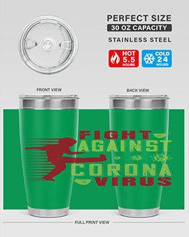 fight against corona virus Style 41#- corona virus- Tumbler