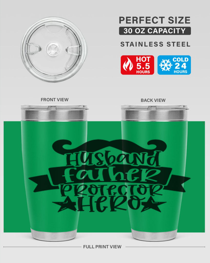 husband father protector hero 46#- fathers day- Tumbler