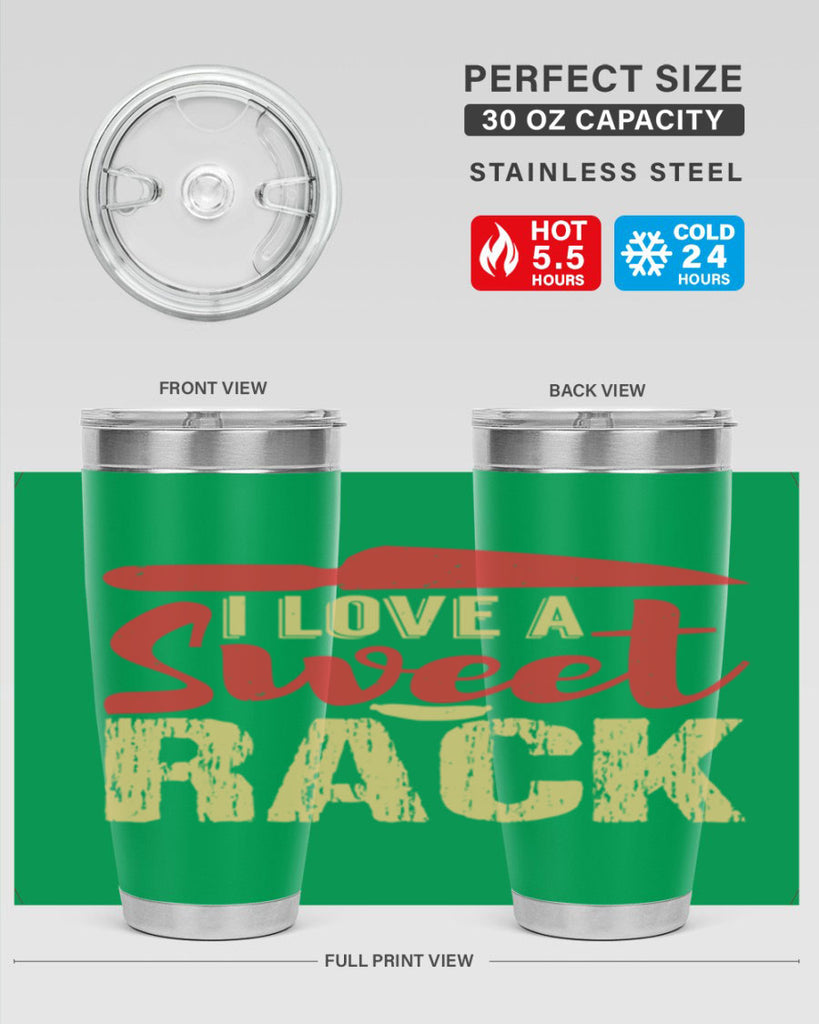 i love a sweet rack 40#- bbq- Tumbler
