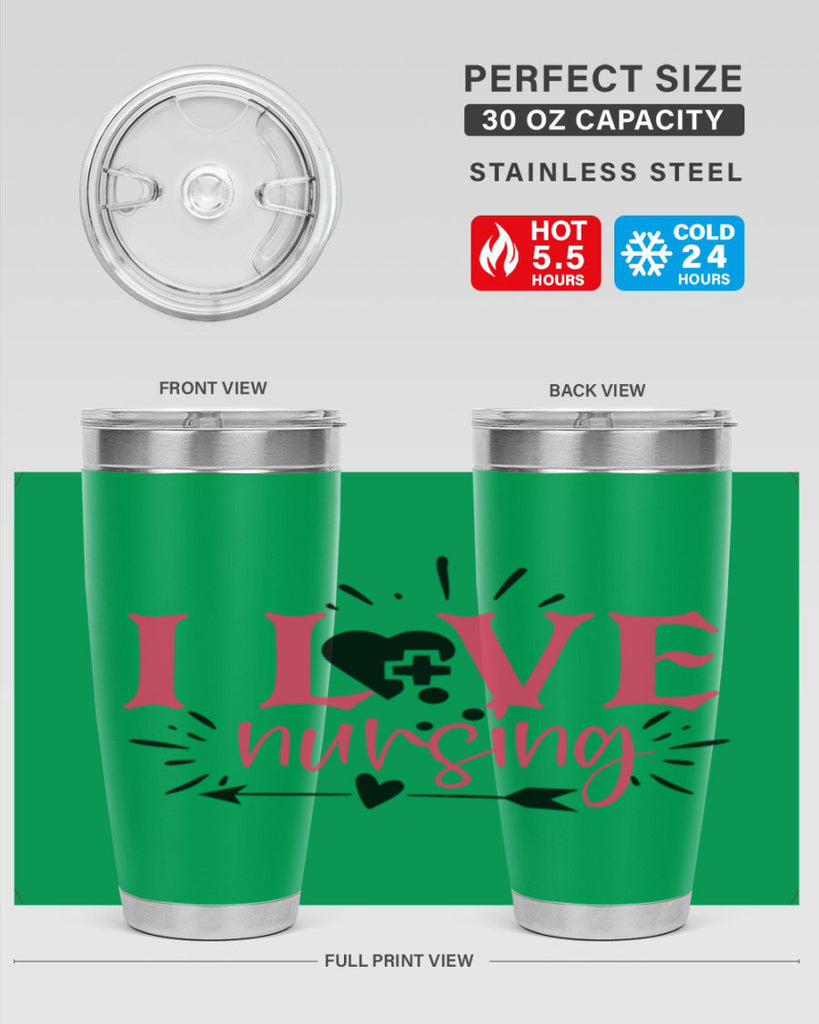 i love nursing Style 380#- nurse- tumbler