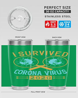 i survived corona virus Style 34#- corona virus- Tumbler