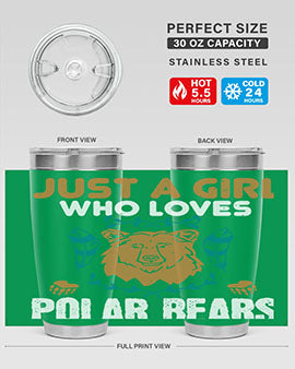 just a girl who loves polar bear 22#- Bears- Tumbler