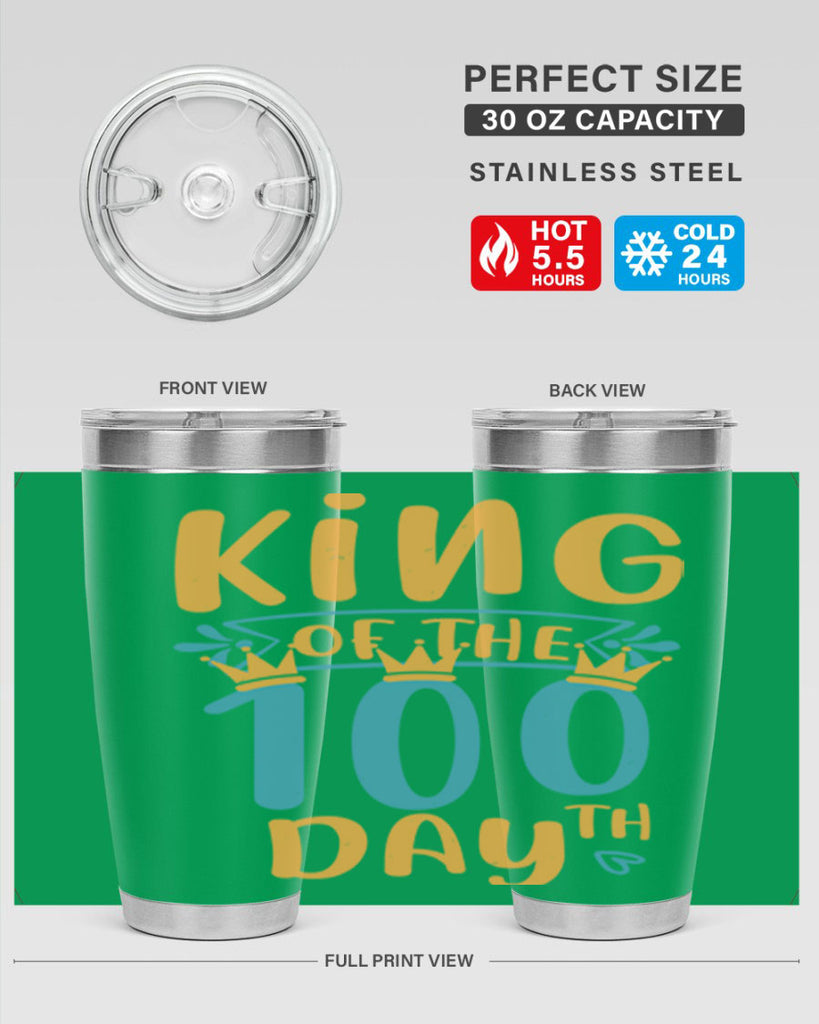 king of the th day 3#- 100 days of school- Tumbler