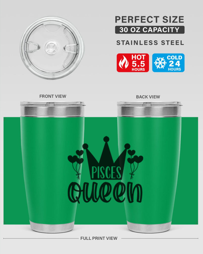 pisces queen 377#- zodiac- Tumbler