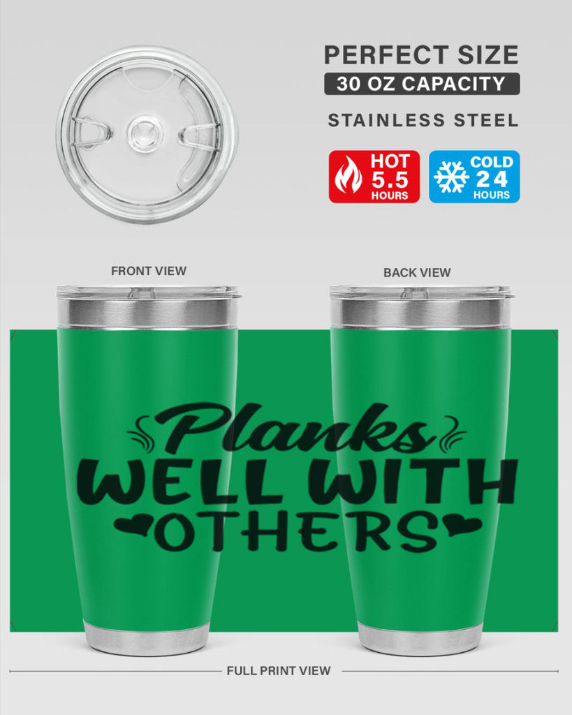 planks well with others 24#- gym- Tumbler