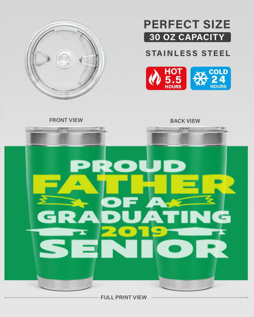 proud father of a graduating 264#- fathers day- Tumbler