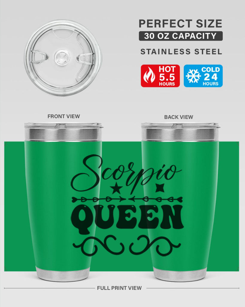 scorpio queen 447#- zodiac- Tumbler