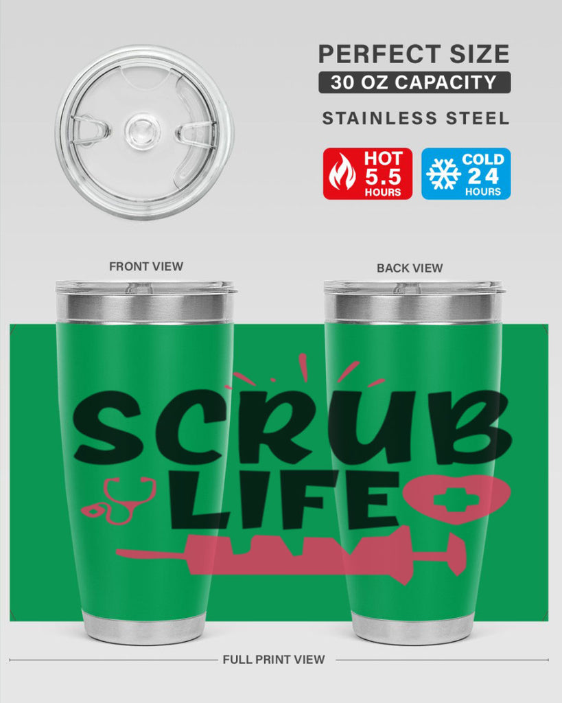scrub life Style 352#- nurse- tumbler