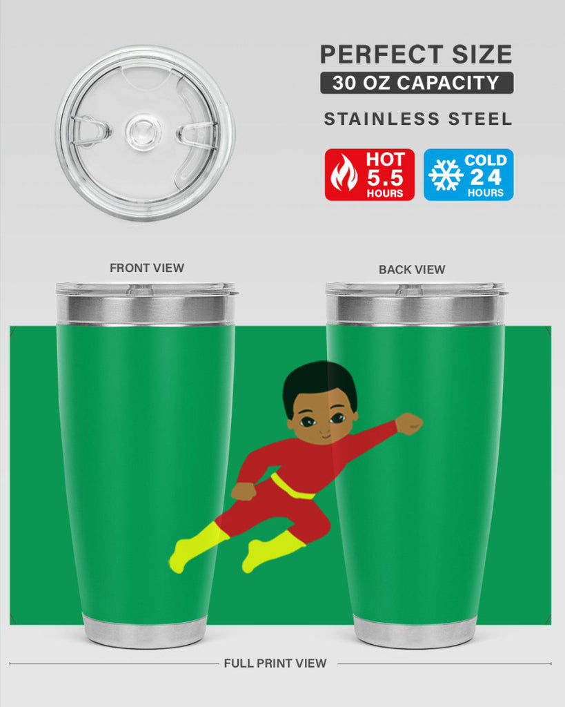 super kid 4#- black men - boys- tumbler