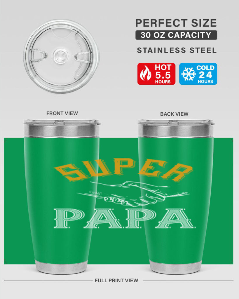 super papa 8#- grandpa - papa- Tumbler