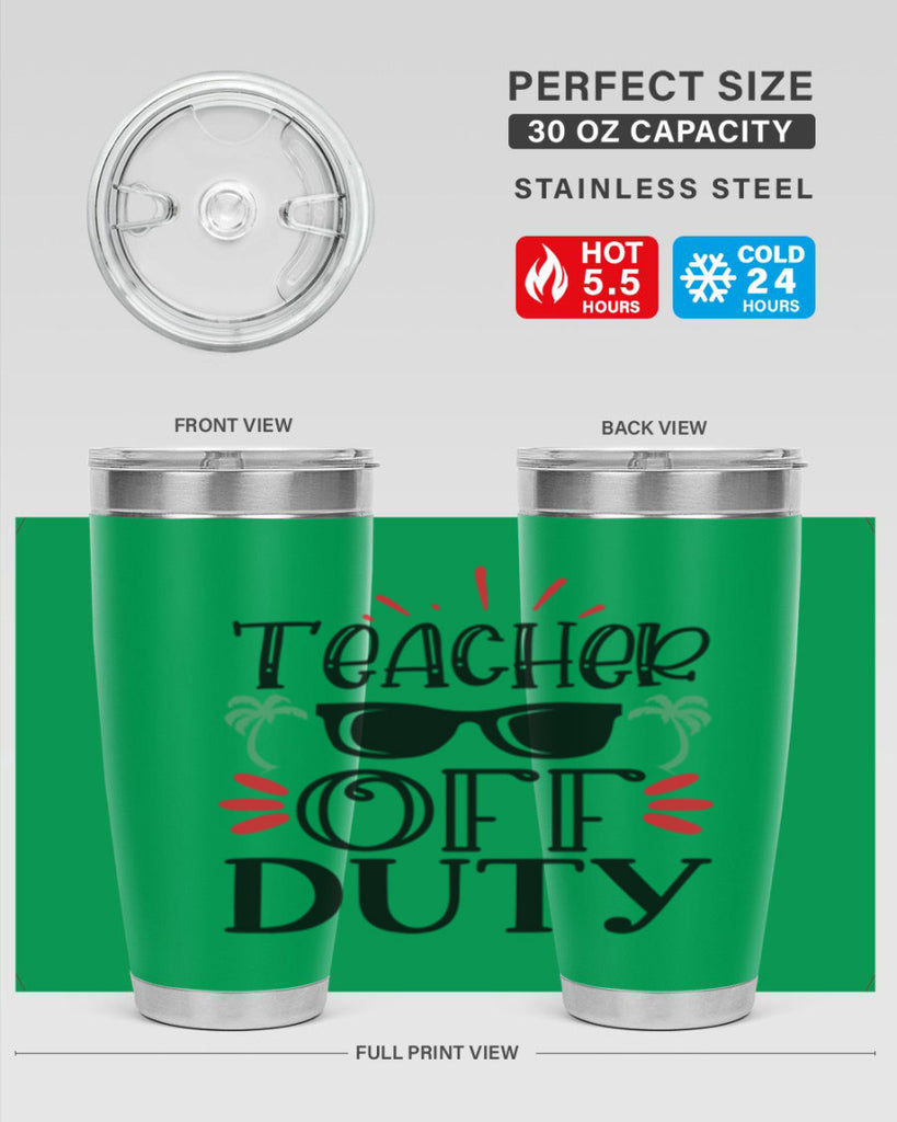 teacher off duty Style 142#- teacher- tumbler