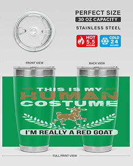 this is my human costume im really a red goat Style 1#- goat- Tumbler