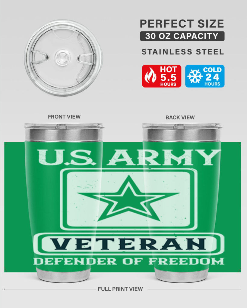 us army veteran defender of freedom 14#- Veterns Day- Tumbler