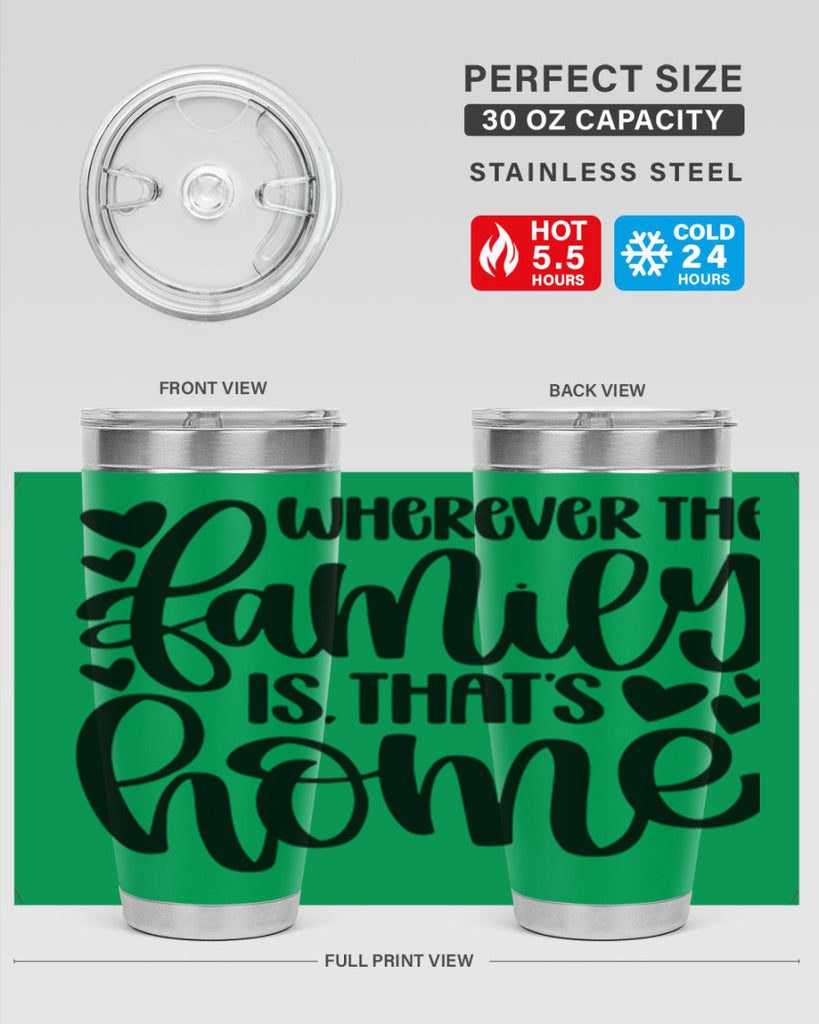 wherever the family is thats home 1#- home- Tumbler