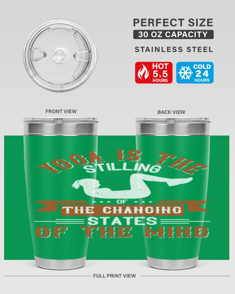 yoga is the stilling of the changing states of the mind 12#- yoga- Tumbler