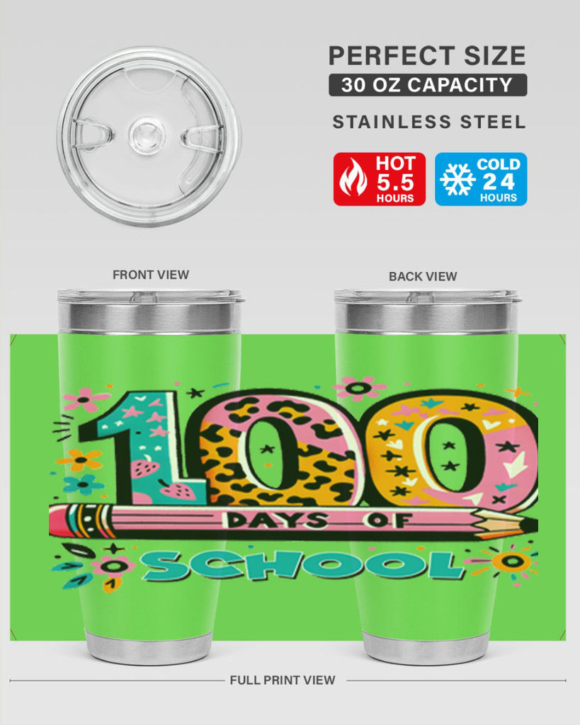 100 days of school lighting 32#- 100 days of school- Tumbler