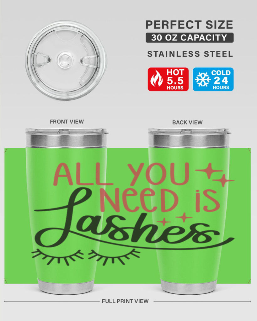All You Need Is Lashes Style 146#- make up- Tumbler