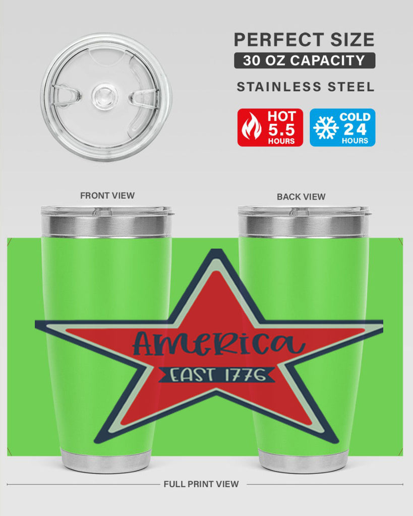 America East Style 144#- Fourt Of July- Tumbler