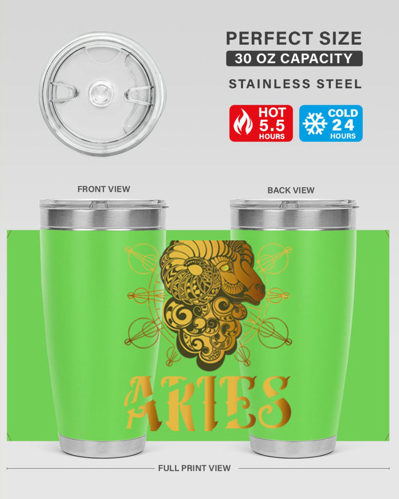 Aries 121#- zodiac- Tumbler