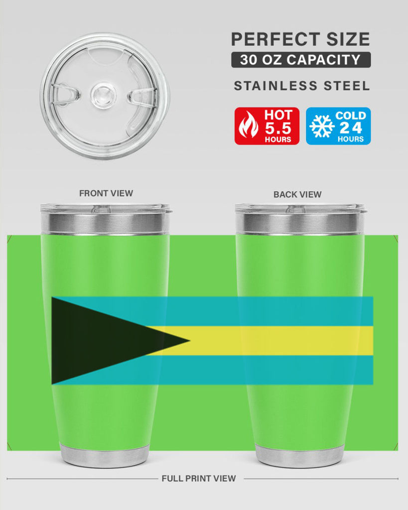 Bahamas 186#- world flags- Tumbler