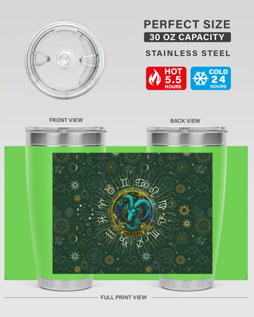 Capricorn Straight 184#- zodiac- Tumbler