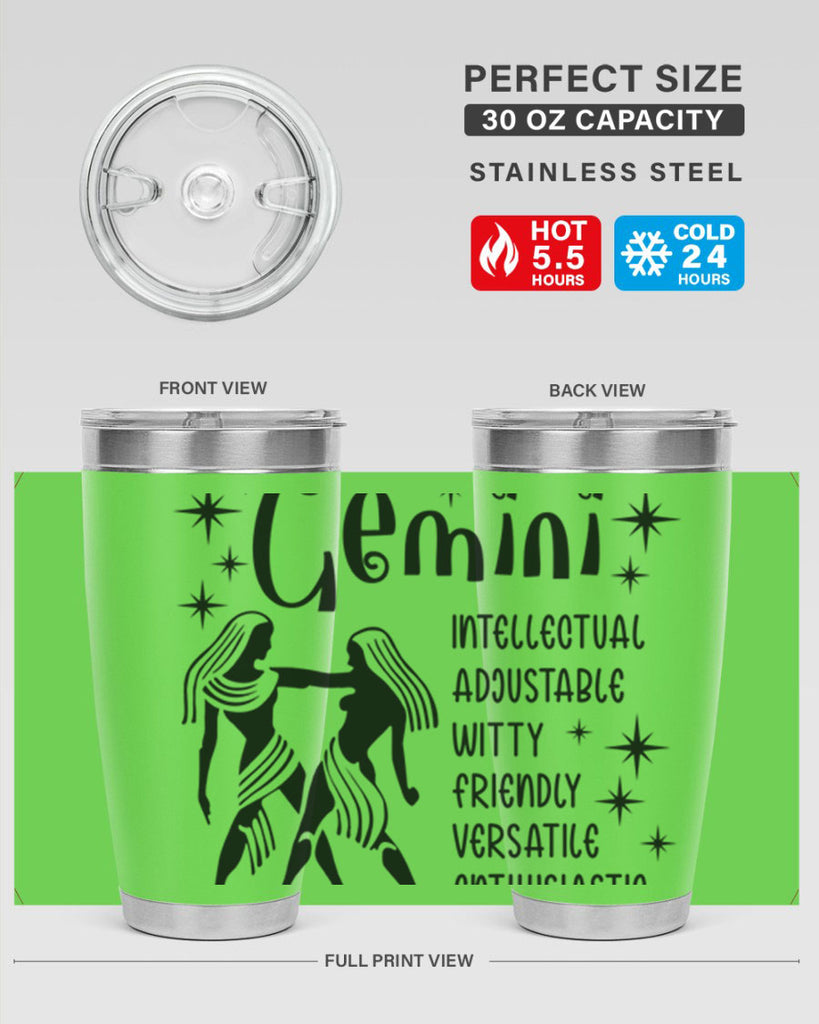 Gemini 217#- zodiac- Tumbler