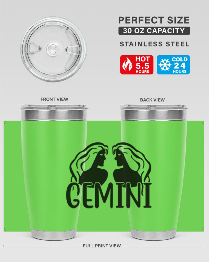 Gemini 227#- zodiac- Tumbler
