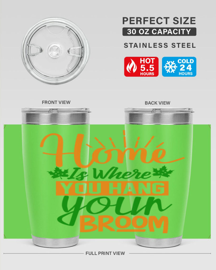 Home is Where You Hang Your Broom 314#- fall- Tumbler