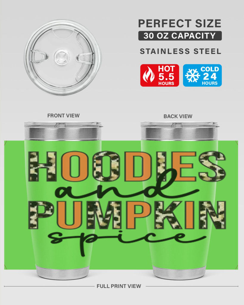 Hoodies and pumpkin spice 317#- fall- Tumbler