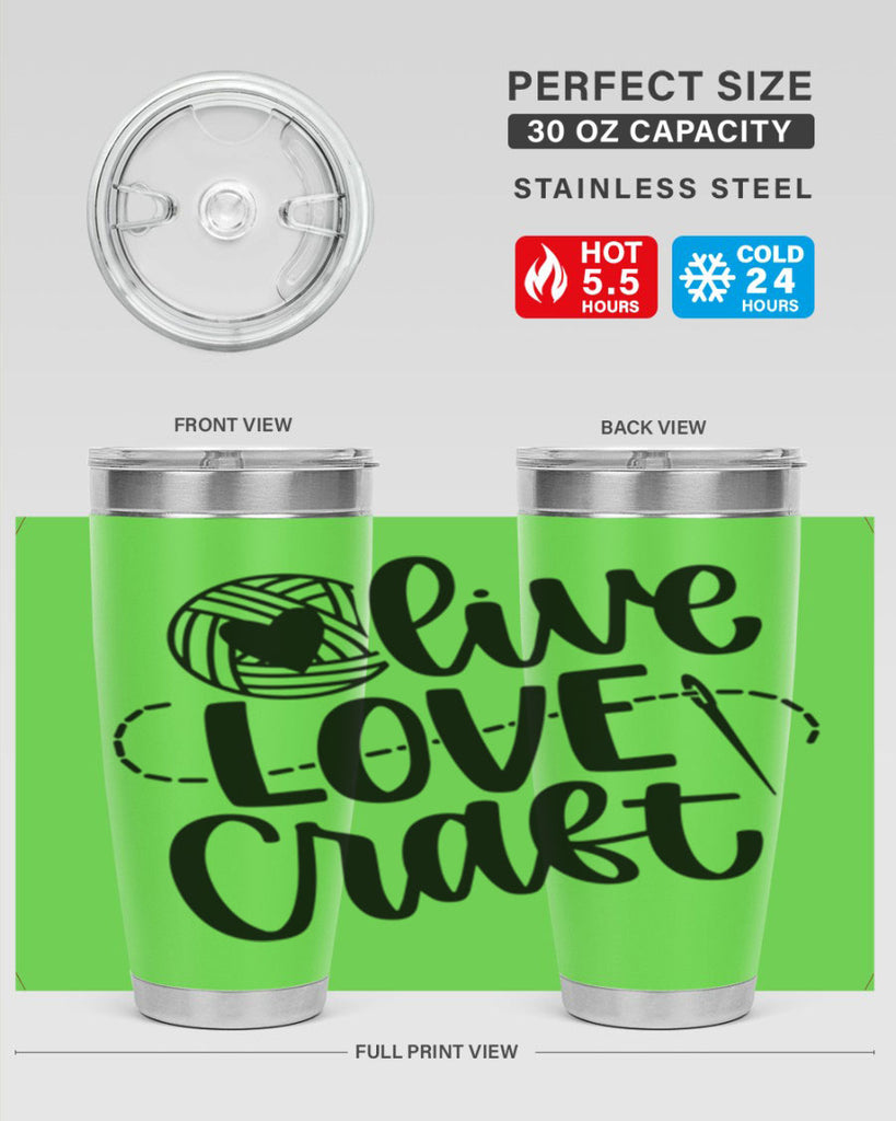 Live Love Craft 15#- crafting- Tumbler