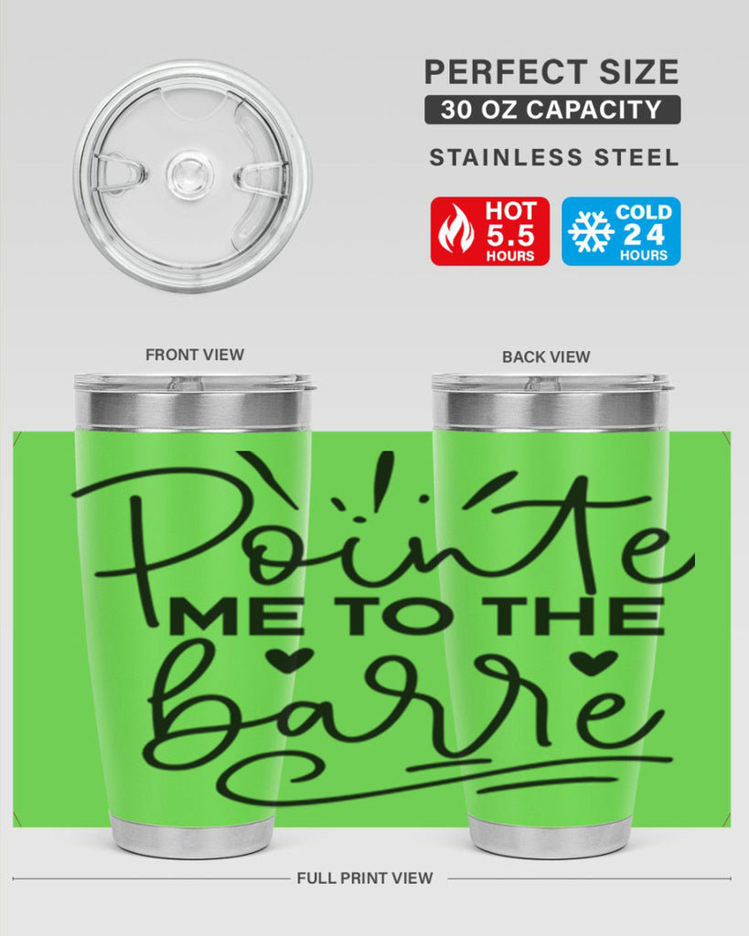 Pointe Me to the Barre 70#- ballet- Tumbler