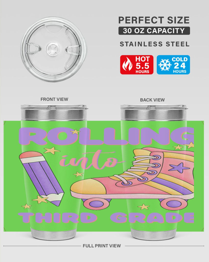 Rolling into 3rd Grade 24#- 3rd grade- Tumbler