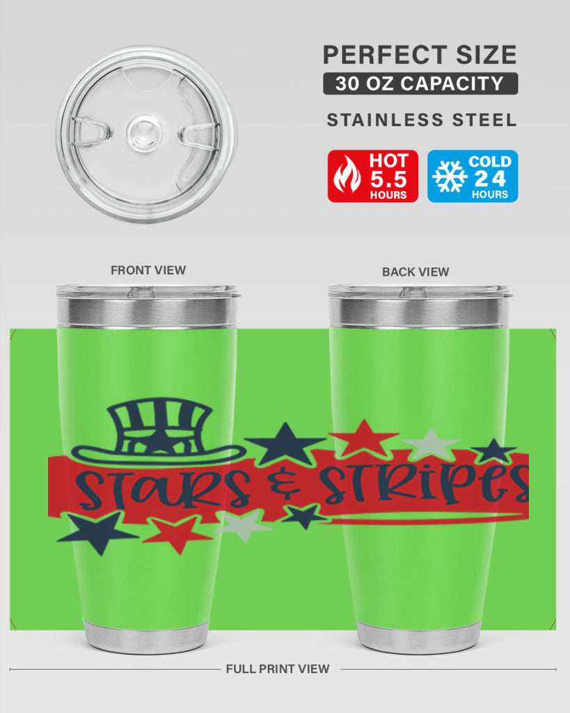 Stars Stripes Style 175#- Fourt Of July- Tumbler
