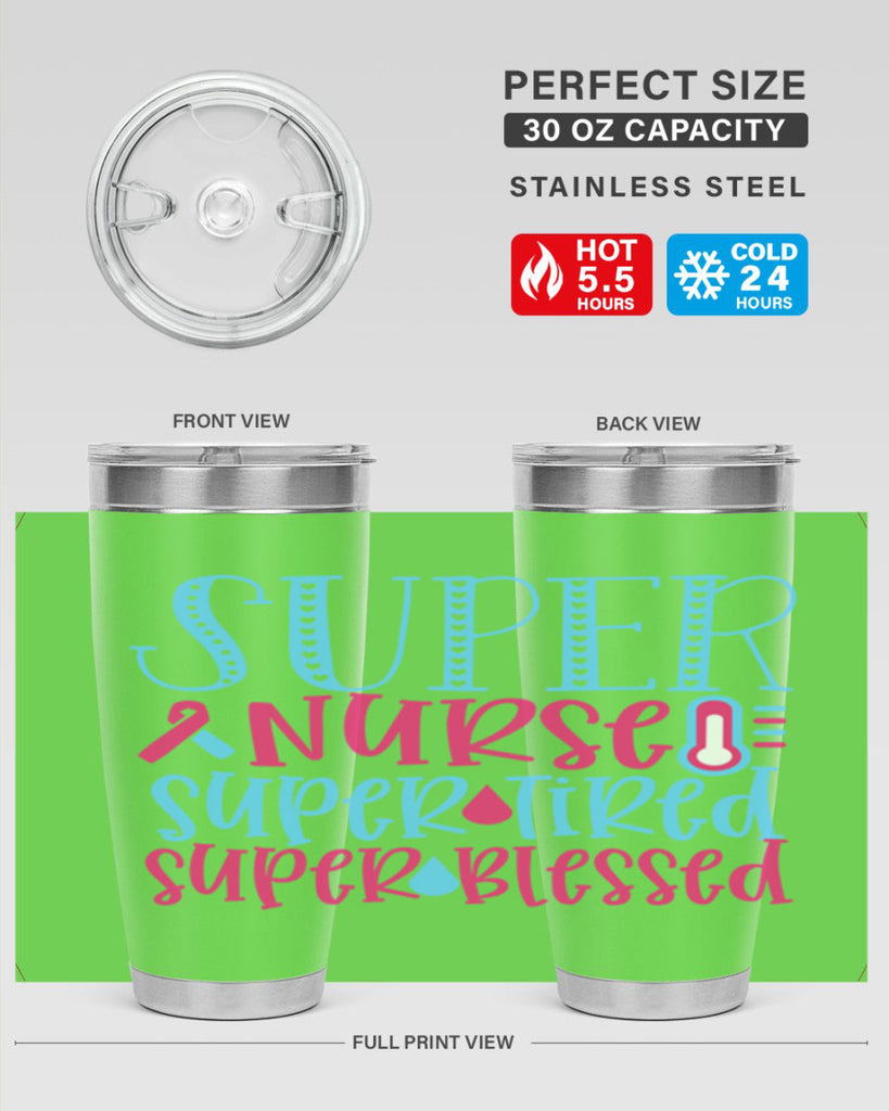 Super Nurse Super Tired Style Style 23#- nurse- tumbler